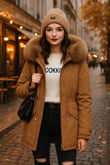 Women Parka Fashion Long Coat Wool Liner Hooded Parkas 2023 New Winter Jacket Slim with Fur Collar Warm Snow Wear Padded Clothes