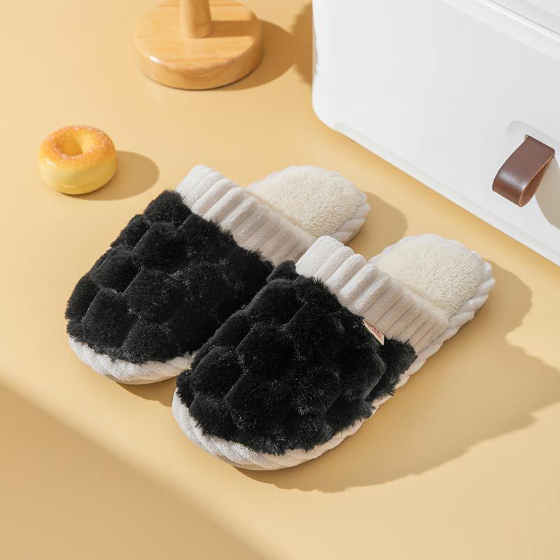 Pantufas de Algodão Femininas Inverno Casa