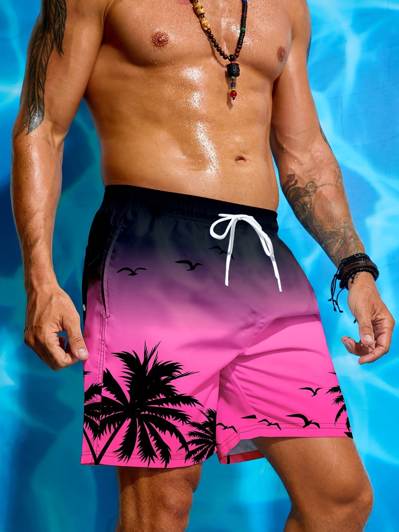 Vacation mode: ON – tropical palm shorts that bring the island vibe wherever you go.
