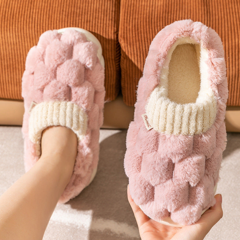 Pantufas de Algodão Femininas Inverno Casa