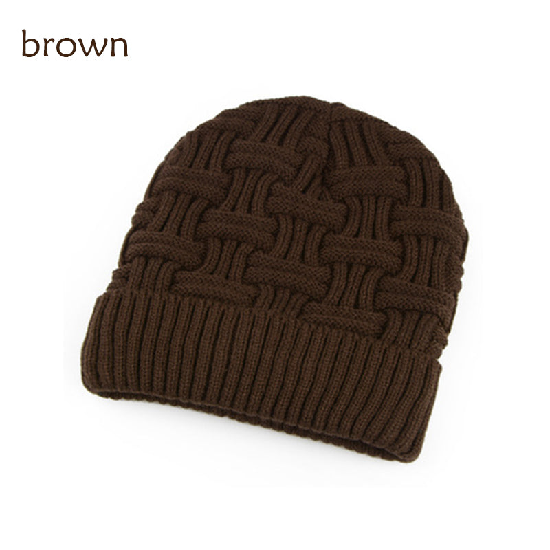 Gorro de punto grueso y cálido de vellón para exteriores de invierno para hombres y mujeres