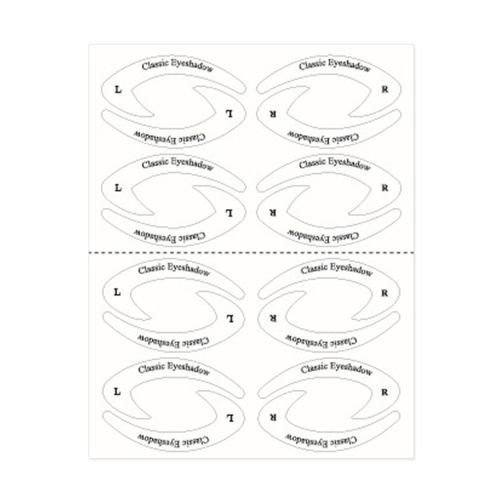 Adesivo de modelo de linha de sombra para os olhos