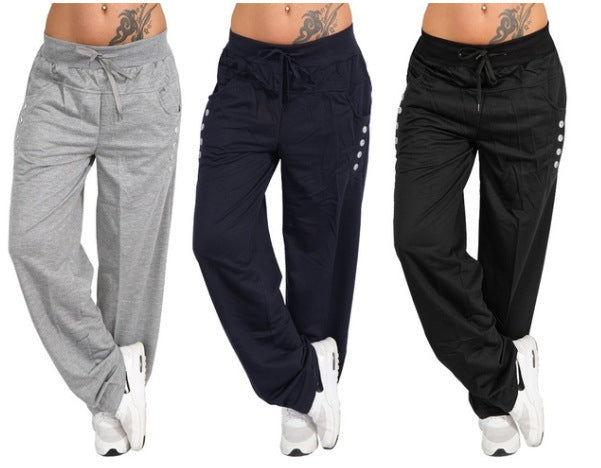 Pantalones rectos holgados casuales