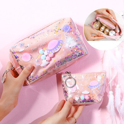 Makeup Bag Quicksand Coin Purse Storage Bag