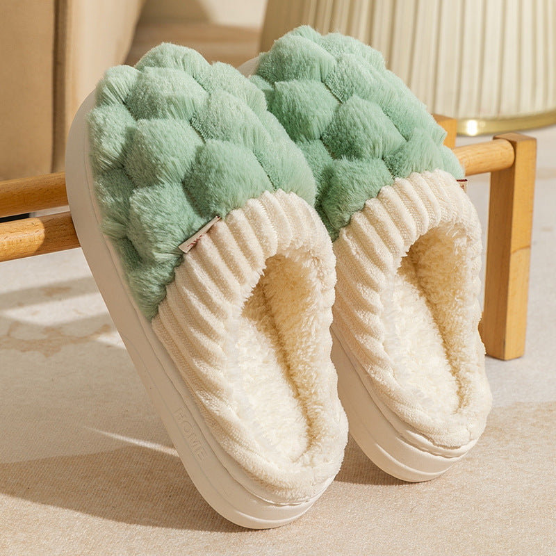 Pantufas de Algodão Femininas Inverno Casa