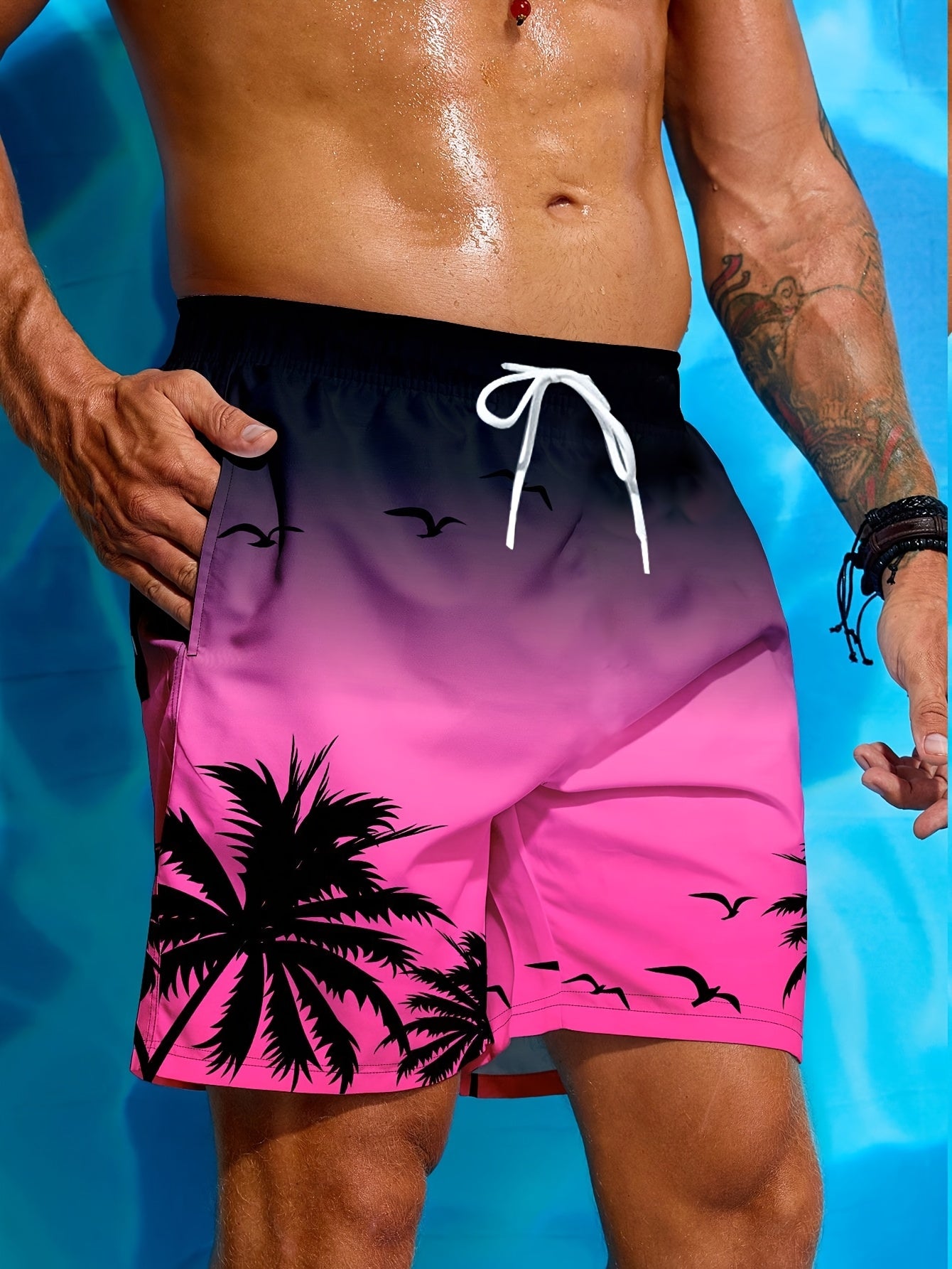Vacation mode: ON – tropical palm shorts that bring the island vibe wherever you go.