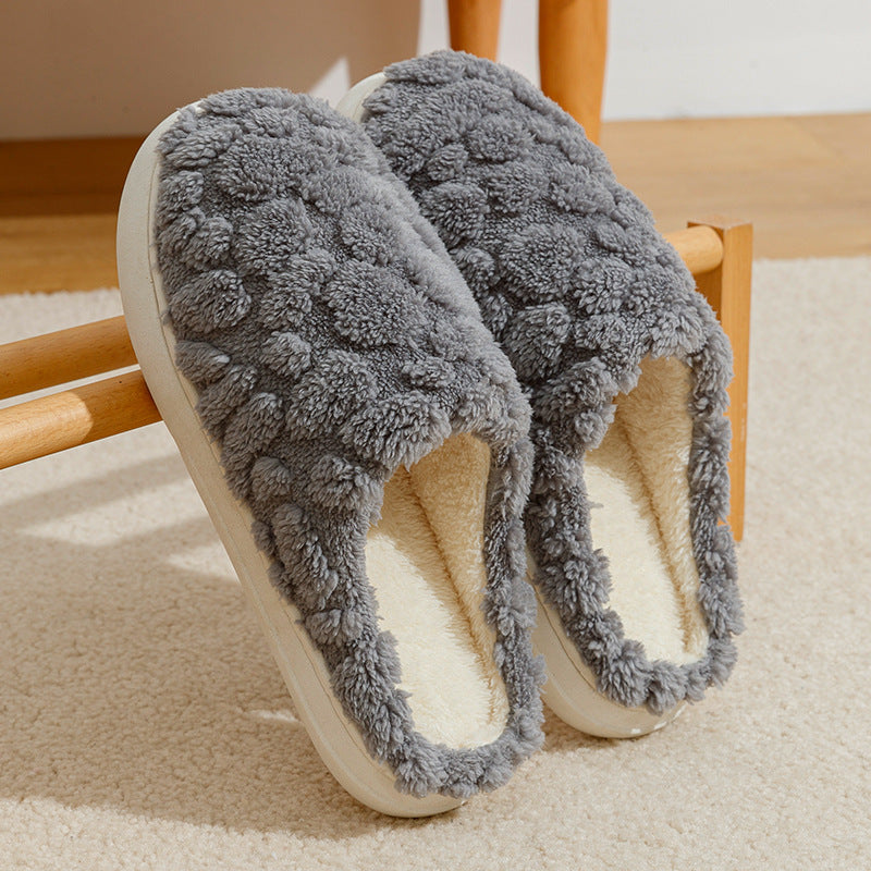 Women's Warm Plush Non Slip Cotton Slippers