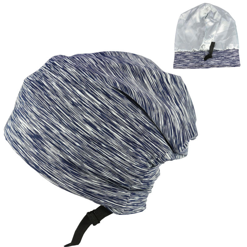 Gorro de dormir de satén de doble capa para hombre