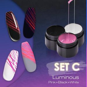 Manicure Luminous Nail Art Spider Gel para unhas UV Esmalte