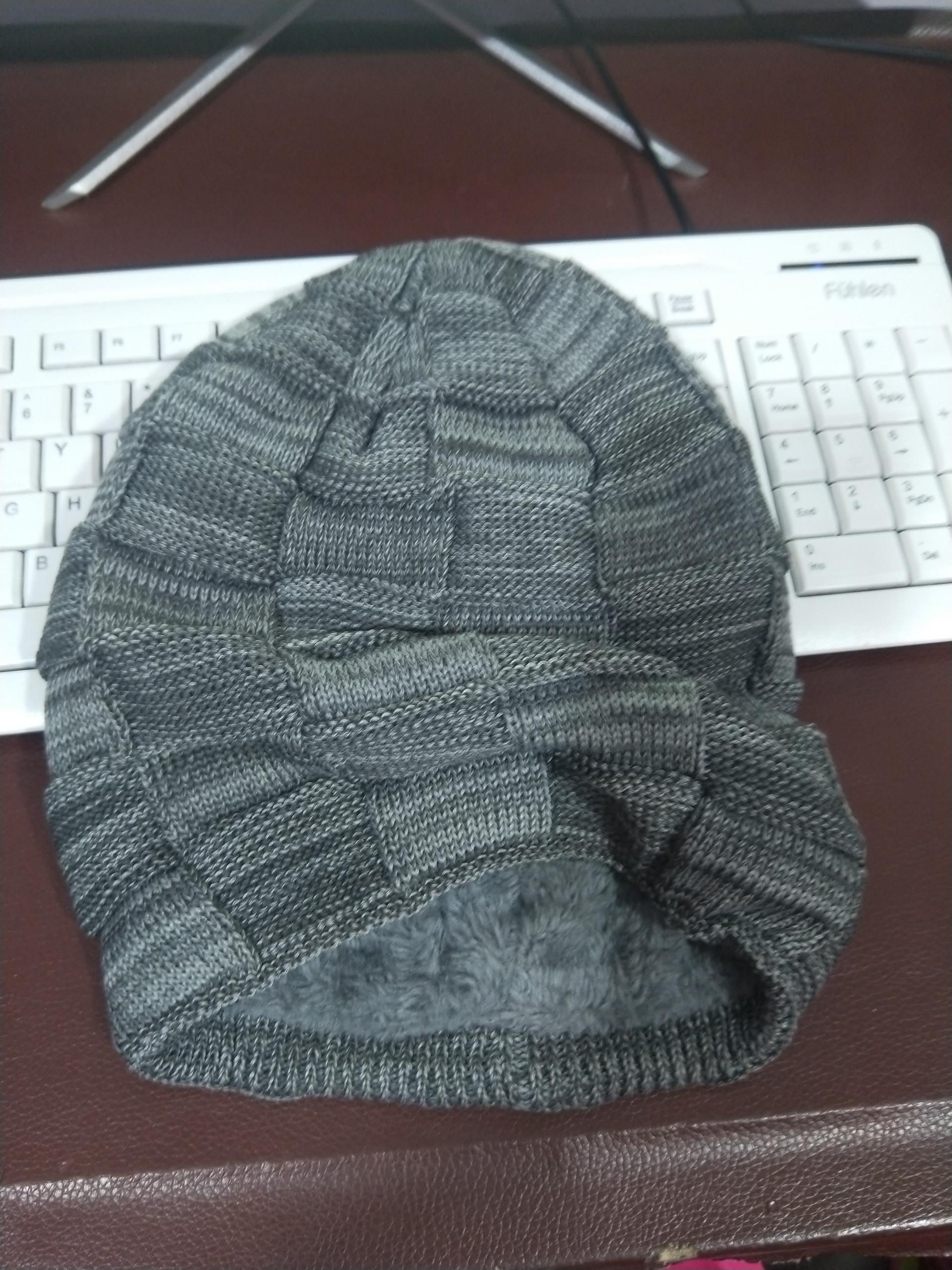 Gorro cálido de invierno para hombre y mujer, unisex, para exteriores, de lana nueva, tejido, informal, de algodón