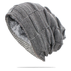 Gorro cálido de invierno para hombre y mujer, unisex, para exteriores, de lana nueva, tejido, informal, de algodón