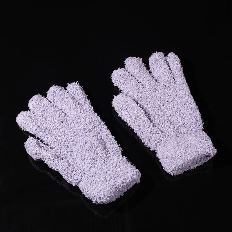 Guantes de Lana Manualidades Plato Nogal