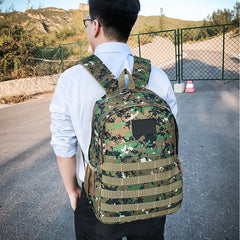 Camouflage Backpack Outdoor Large-capacity Backpack Male And Female Student School Bag