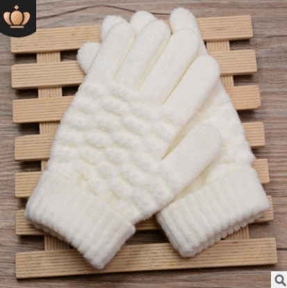 Knit Gloves Ladies Jacquard Touch Screen Warm Fashion Winter Gloves