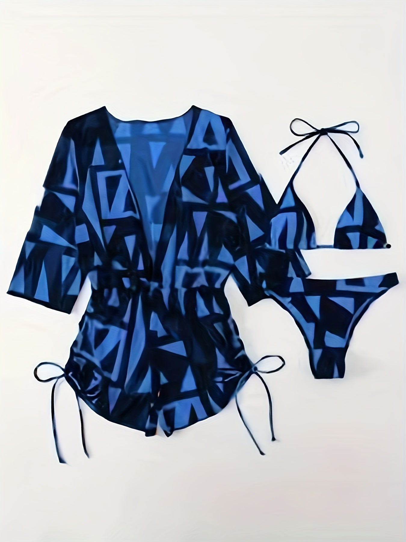 Women's Leaf Print Bikini Set