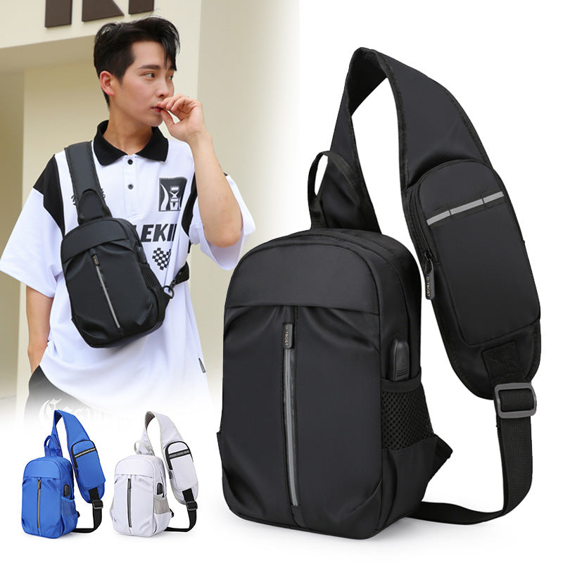 Men Chest Bag With Phone Wallet Design Crossbody Shouder Bags Sports