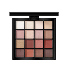 Paleta de sombras de ojos de 16 colores, mate perlado