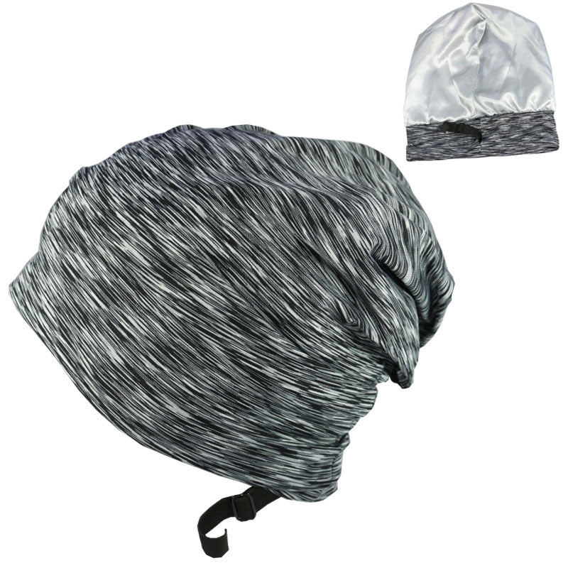 Gorro de dormir de satén de doble capa para hombre