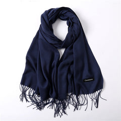 Solid Color Cashmere Scarf