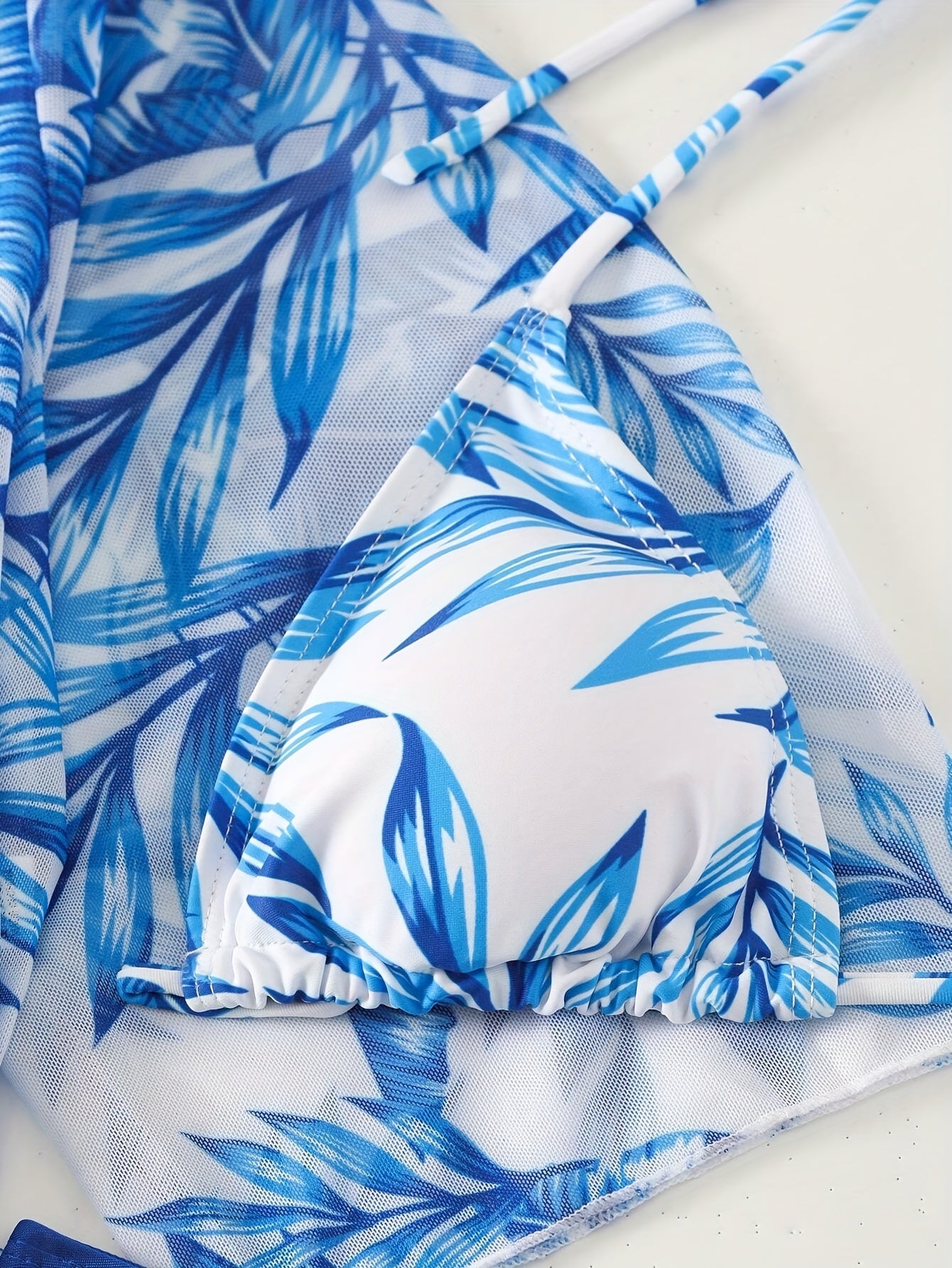 Women's Leaf Print Bikini Set