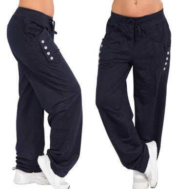 Pantalones rectos holgados casuales