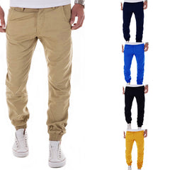 Pantalones casuales de algodón de color sólido para hombre Pantalones Harlan