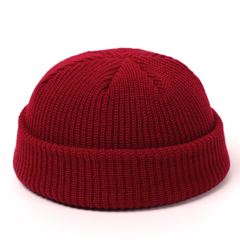 Gorro de lã tricotado