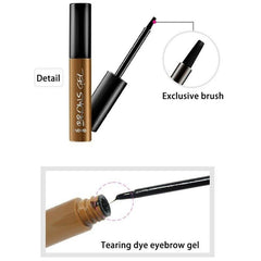 Tinte para tatuaje de cejas Peel Off Brown Black Eye Brow, resistente al agua, de larga duración, profesional, gel para cejas, crema, máscara de pestañas, maquillaje de ojos, cosméticos