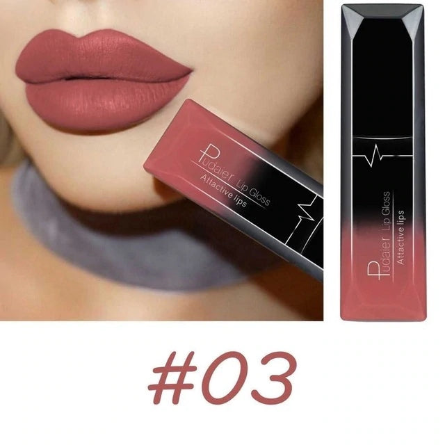 Maquillaje mate brillo labial lápiz labial