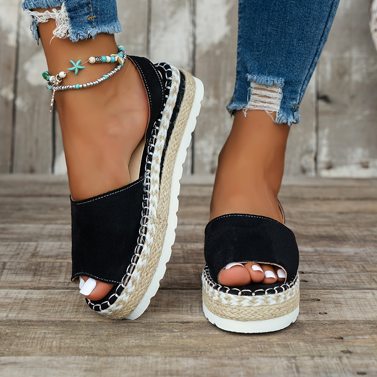 Women's espadrille platform sandals – comfy, casual, and perfect for summer wear