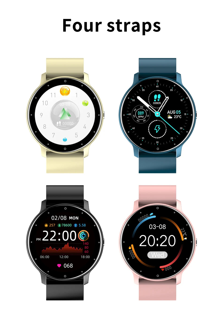 2025 Original For Xiaomi factory SmartWatch Women Men Full Touch Screen Bluetooth 5.2 Call Waterproof GPS Sports Fitness Tracker