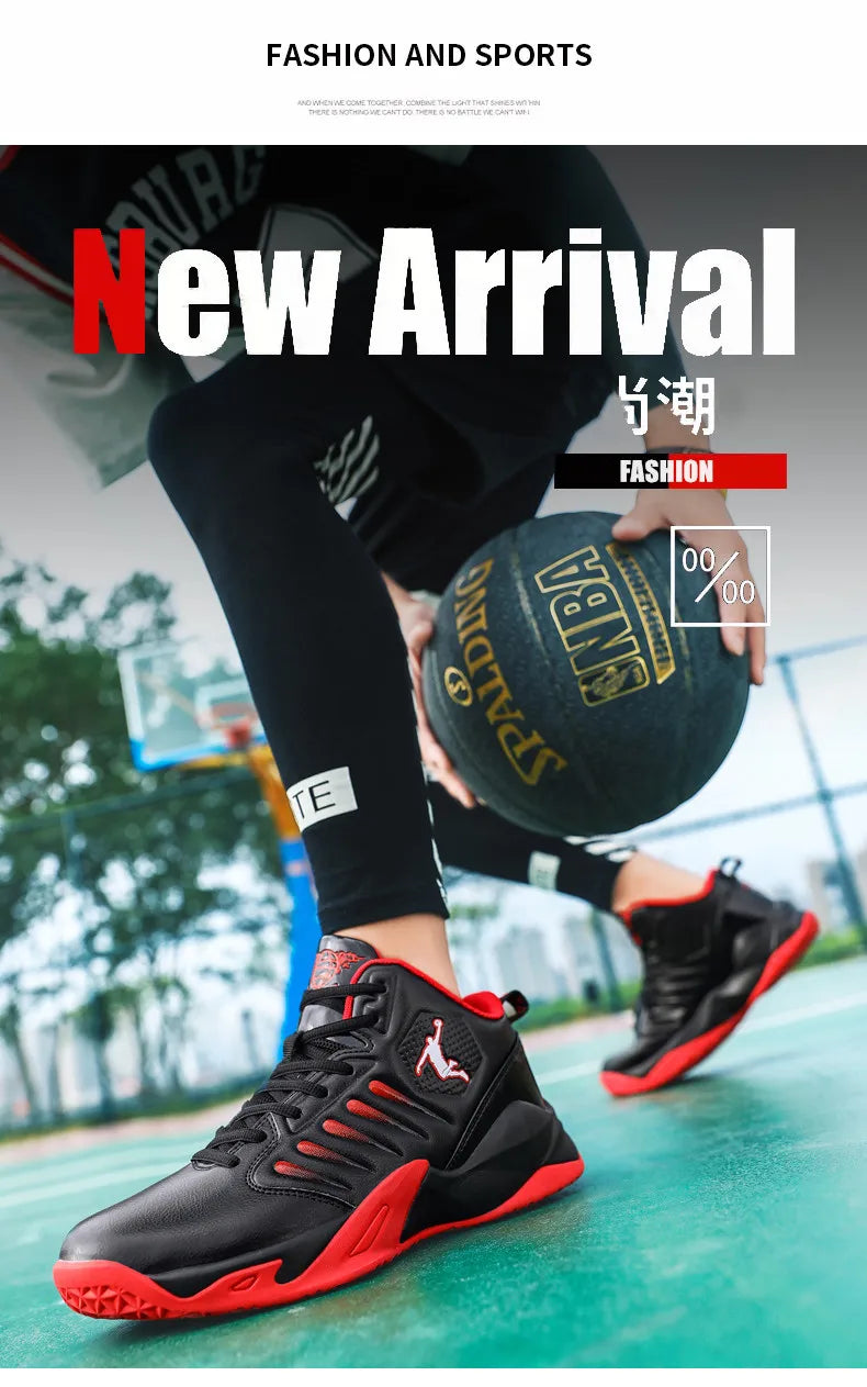 Men's Basketball Shoes Breathable Cushioning Non-Slip Wearable Sports Shoes Gym Training Athletic