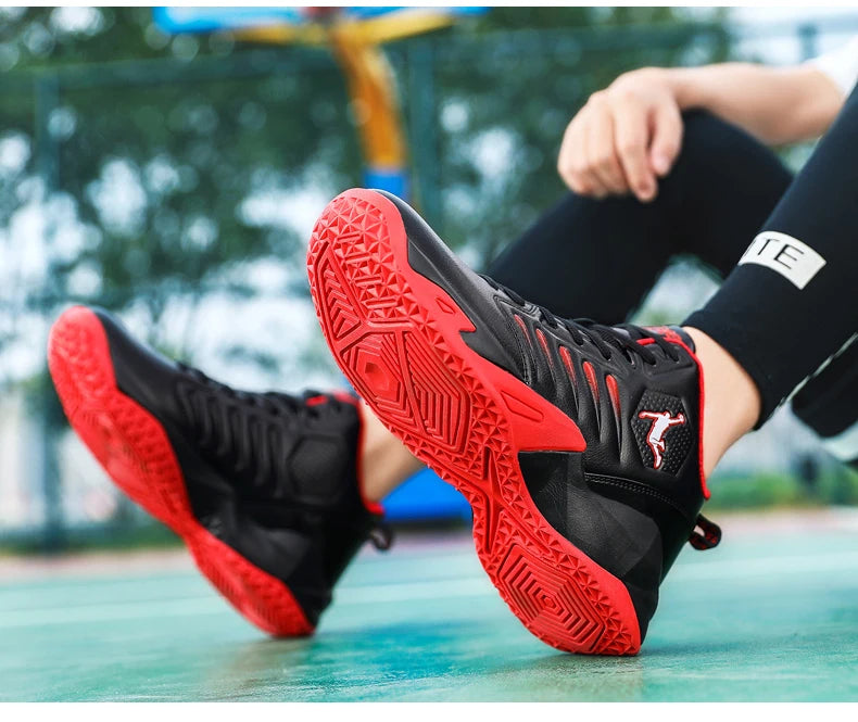 Men's Basketball Shoes Breathable Cushioning Non-Slip Wearable Sports Shoes Gym Training Athletic