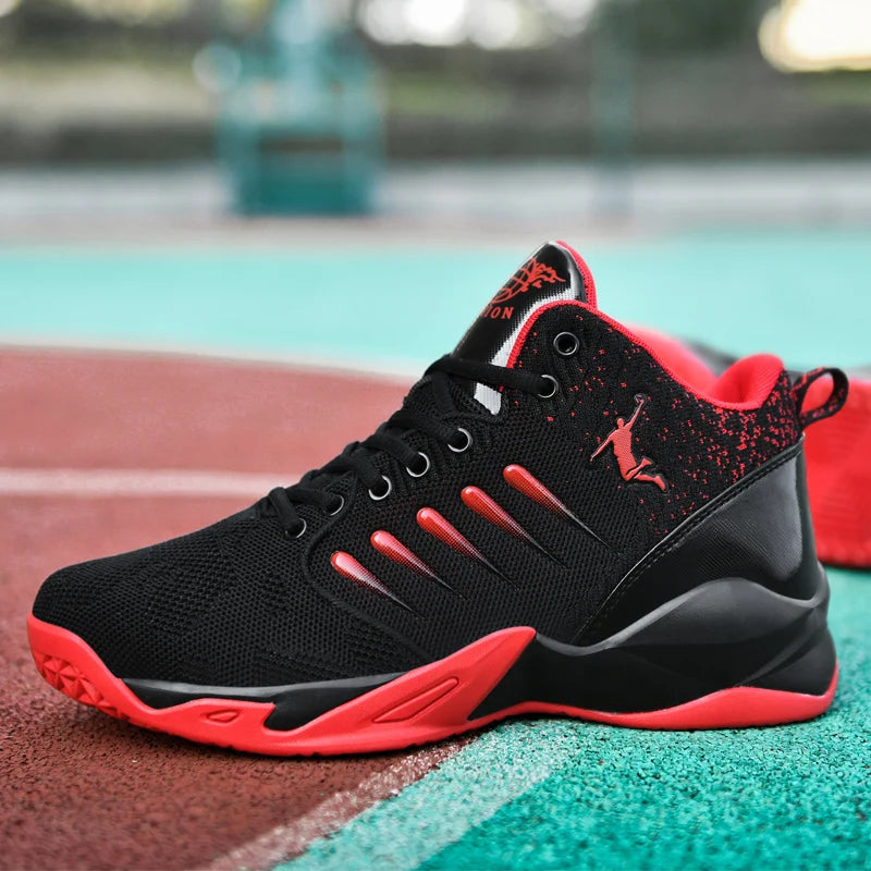 Men's Basketball Shoes Breathable Cushioning Non-Slip Wearable Sports Shoes Gym Training Athletic