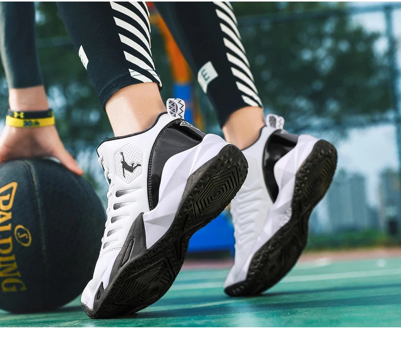 Men's Basketball Shoes Breathable Cushioning Non-Slip Wearable Sports Shoes Gym Training Athletic