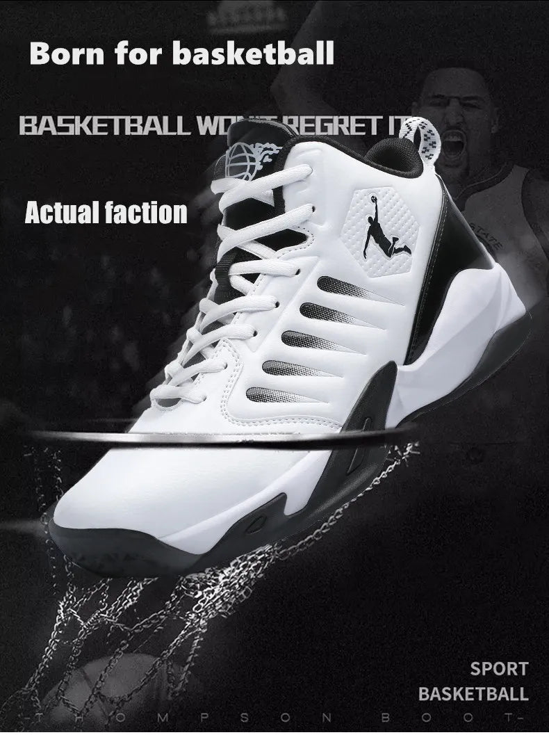 Men's Basketball Shoes Breathable Cushioning Non-Slip Wearable Sports Shoes Gym Training Athletic