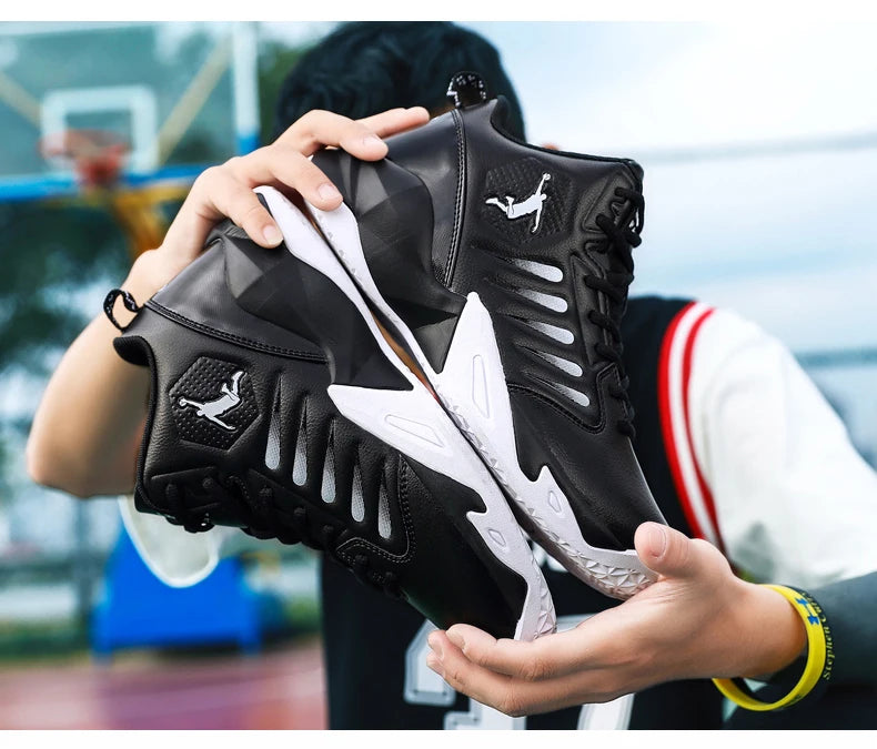 Men's Basketball Shoes Breathable Cushioning Non-Slip Wearable Sports Shoes Gym Training Athletic