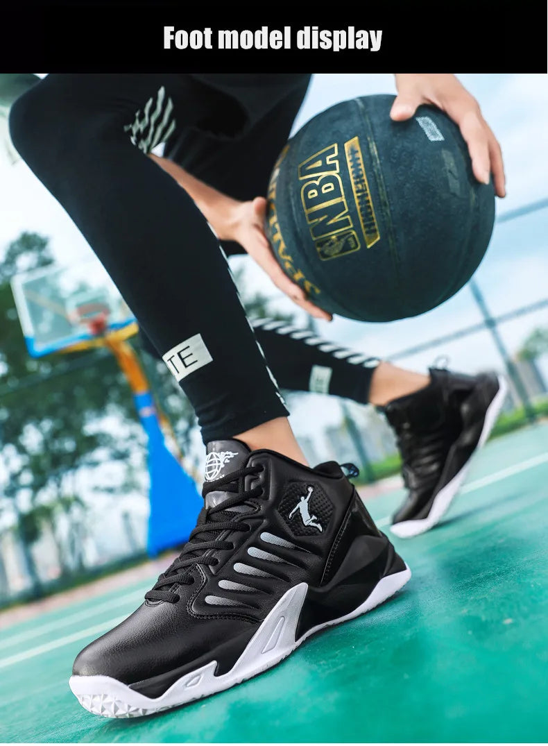 Men's Basketball Shoes Breathable Cushioning Non-Slip Wearable Sports Shoes Gym Training Athletic