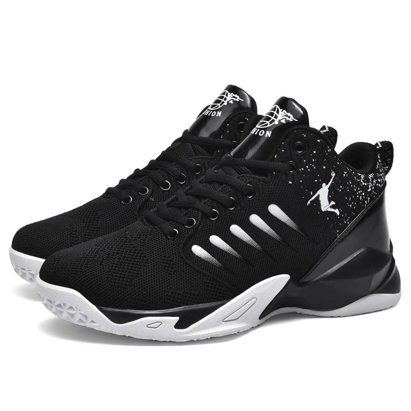 Men's Basketball Shoes Breathable Cushioning Non-Slip Wearable Sports Shoes Gym Training Athletic