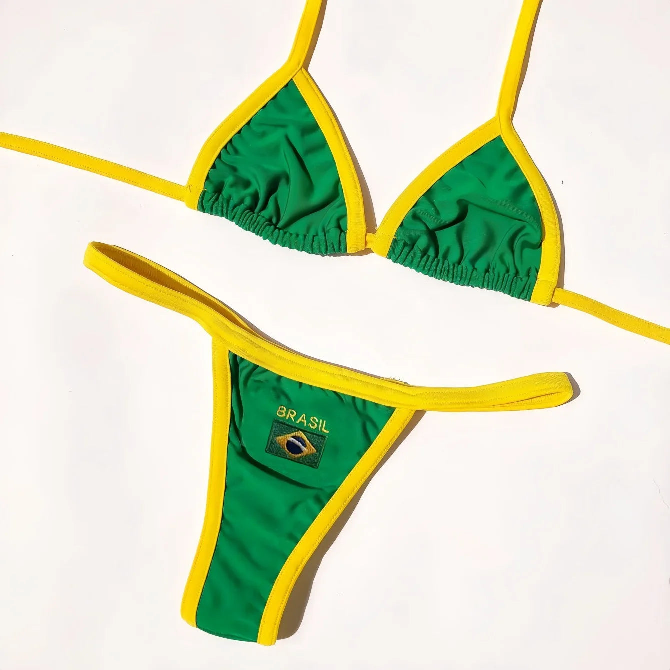 Brazilian Sexy Bikini 2025 | New Mini Halter Thong Set