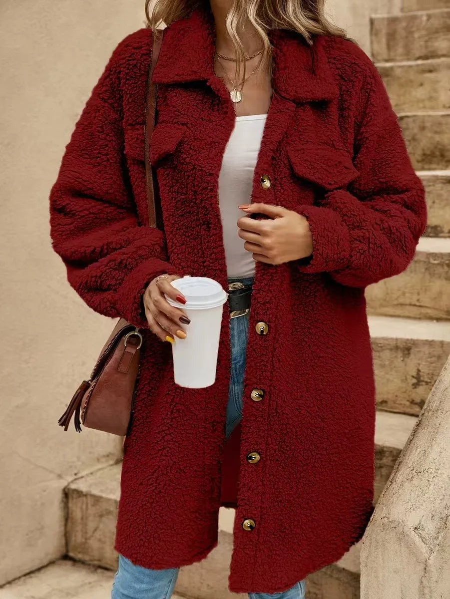 Vintage Loose Casual Jacket for Women – Autumn & Winte