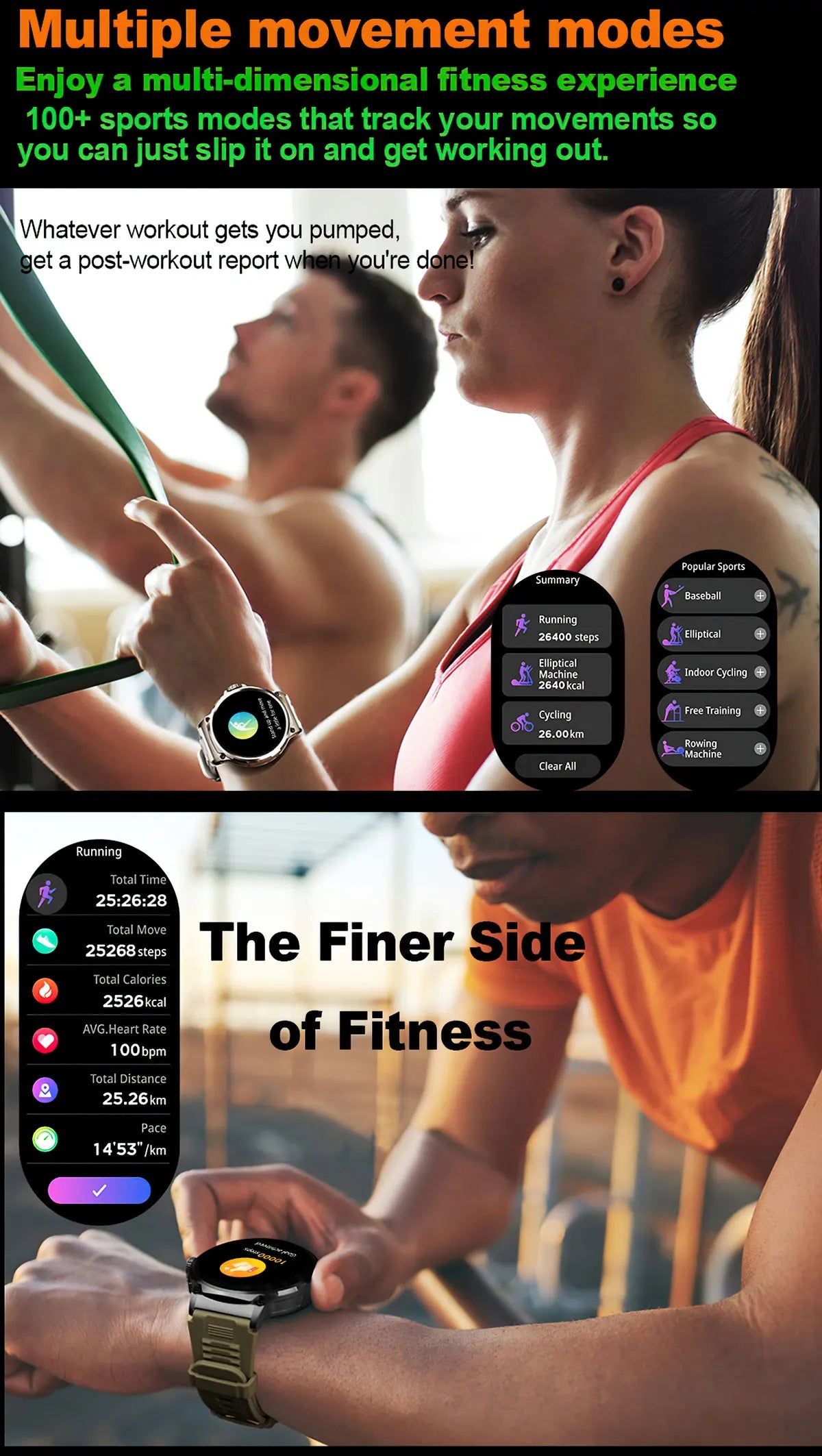 New Smart Watch Men 1.85-Inch HD Sports Bluetooth Call GPS Sports Fitness Tracker Heart Monitor 710mAh  Waterproof Smart watch