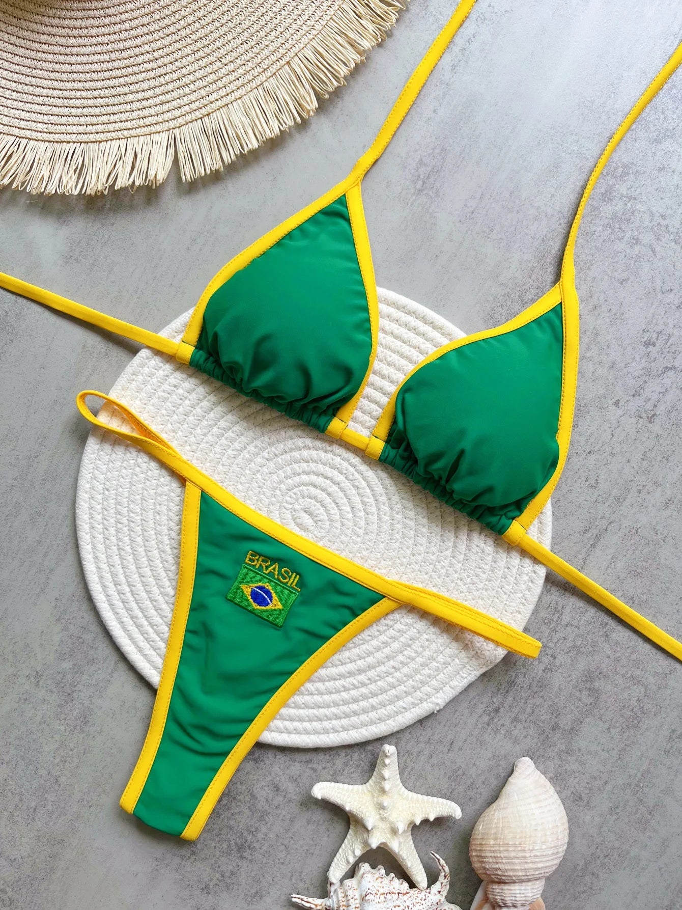 Brazilian Sexy Bikini 2025 | New Mini Halter Thong Set