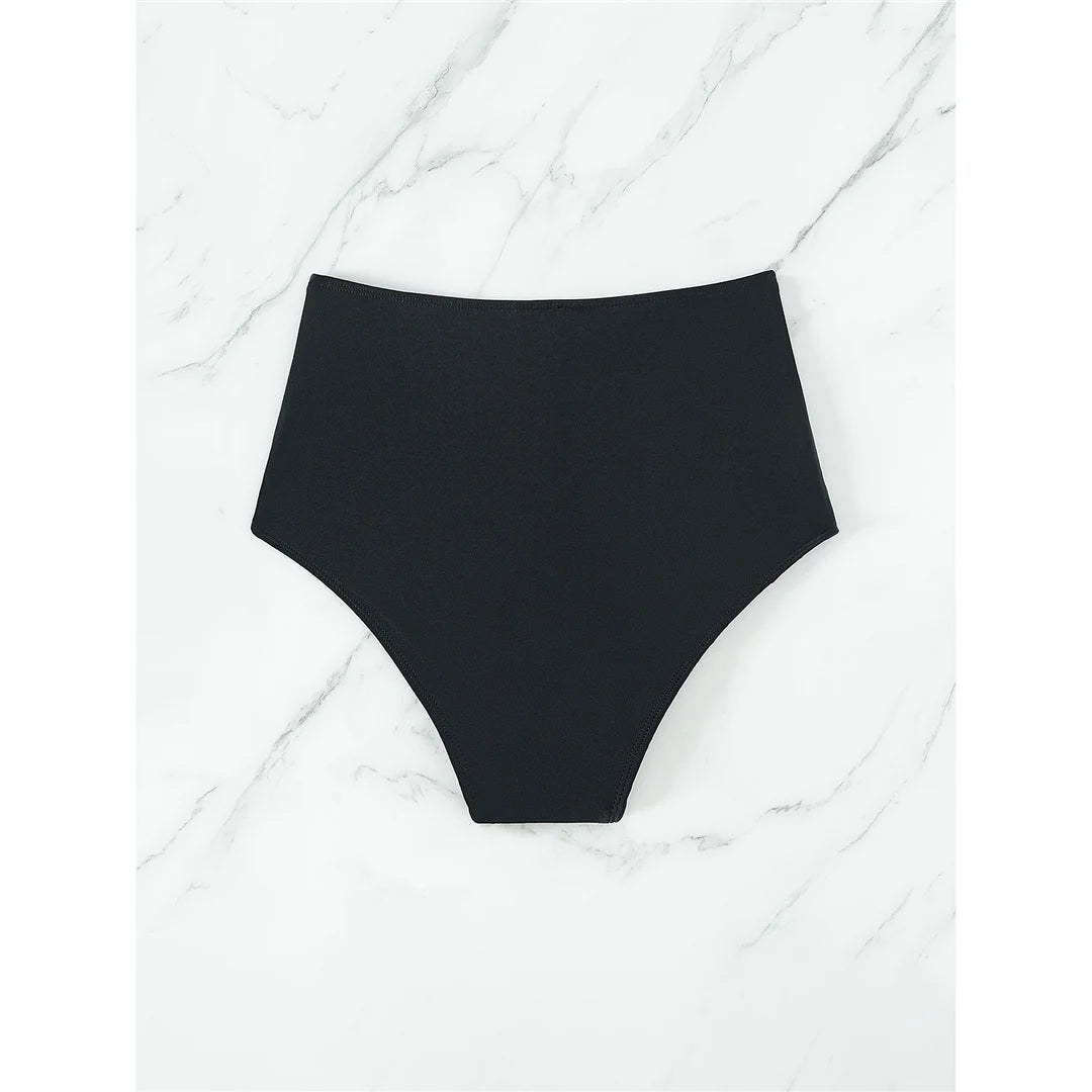 Scrunch Bikini Bottom | High Waist Brazilian Thong Style
