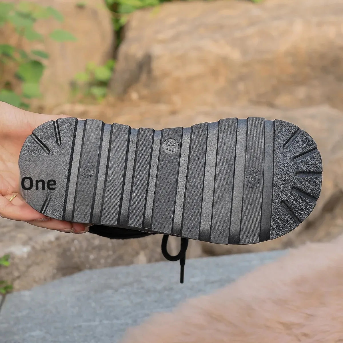 Women’s Winter Snow Boots – Warm, Fleece-Lined, Thick Sole, Cotton Material, Adjustable Ties, Non-Slip Rubber Outsole,