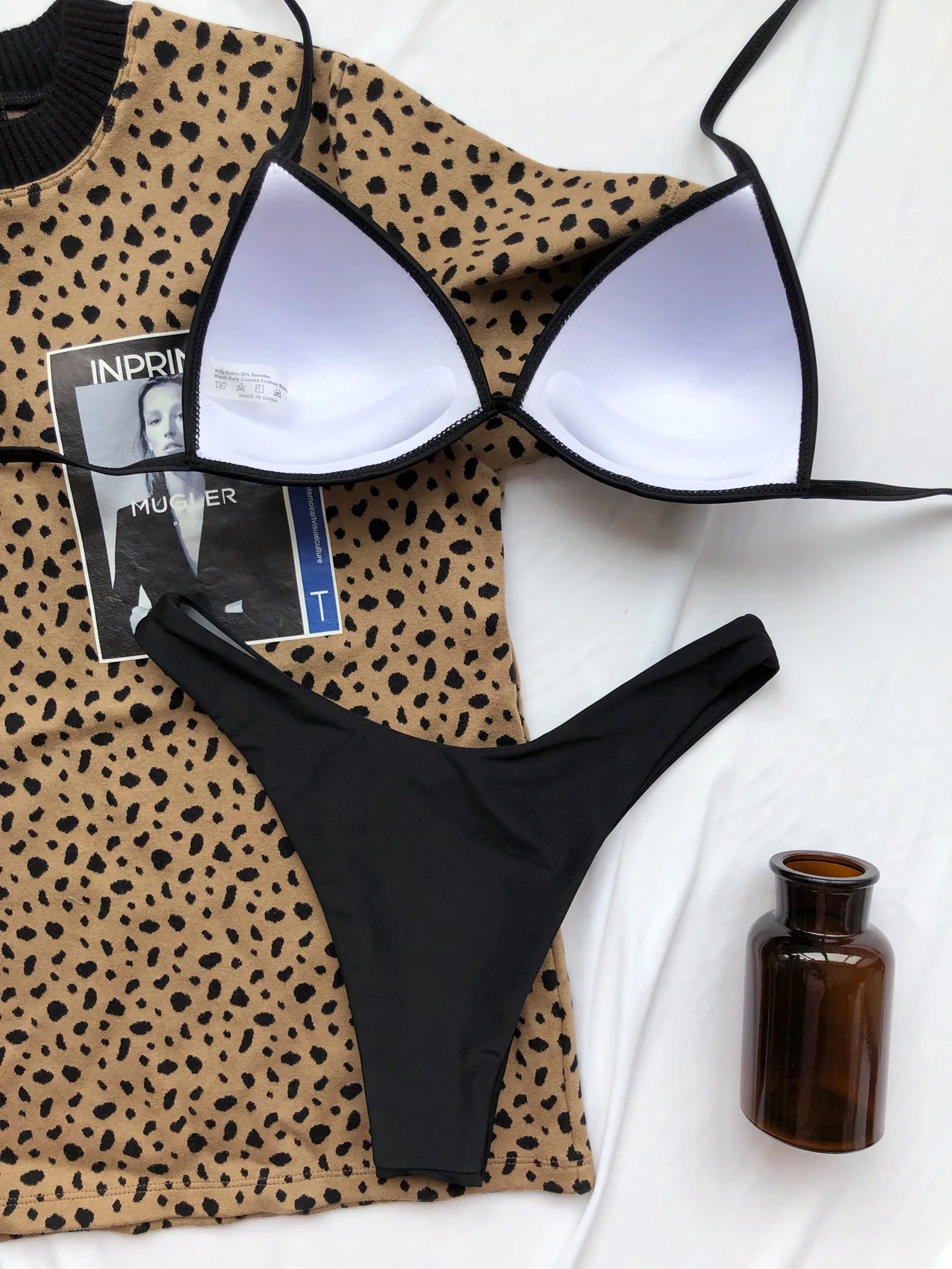 Sexy Triangle Bikini — Hard Cup, Micro Two-Piece Swimwear.