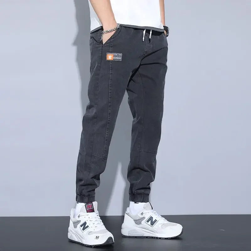 Men's Jeans Casual Trousers Spring Autumn 2024 Trendy Harem Student Versatile Style Comfortable Fit For All Occasions