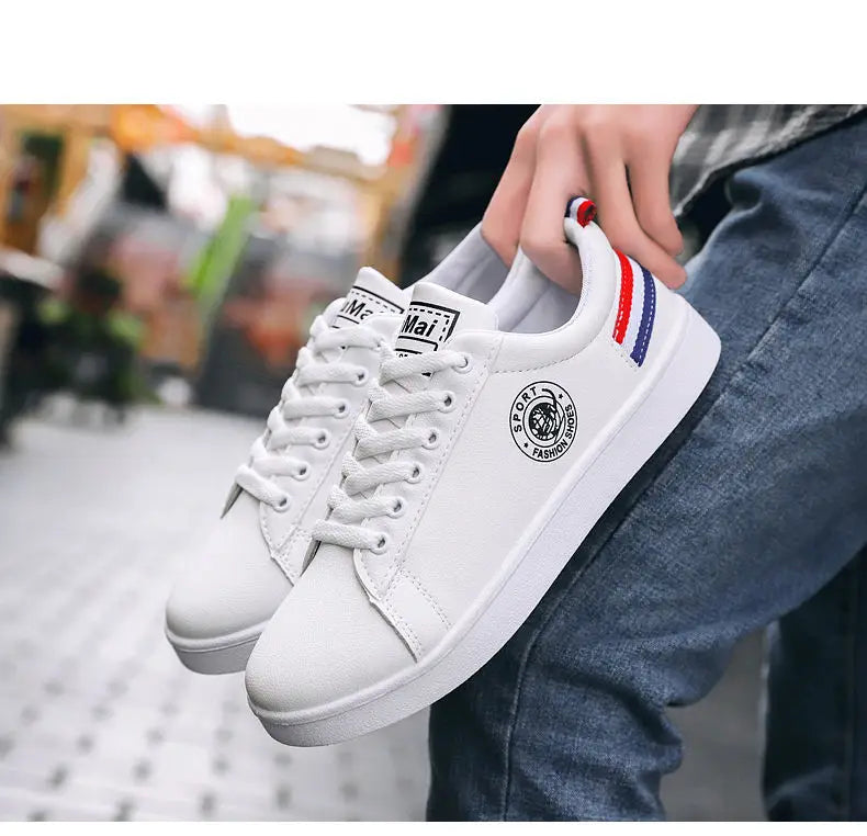 White Sneaker Faux Leather Boots Men's Winter Warm Boot Shoes Man High Top Sneaker Tenis Masculino Travelling Boots Waterproof