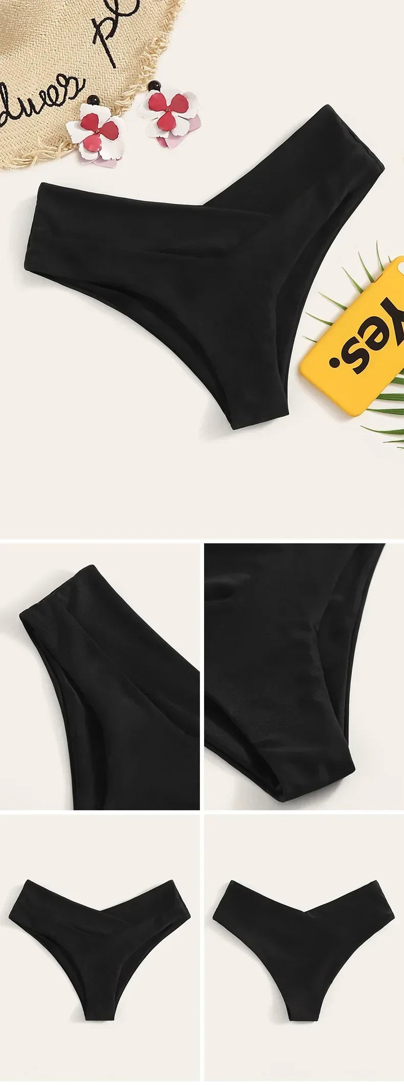 High Waist Brazilian Bikini | Sexy V-Cut Thong Swimwear
