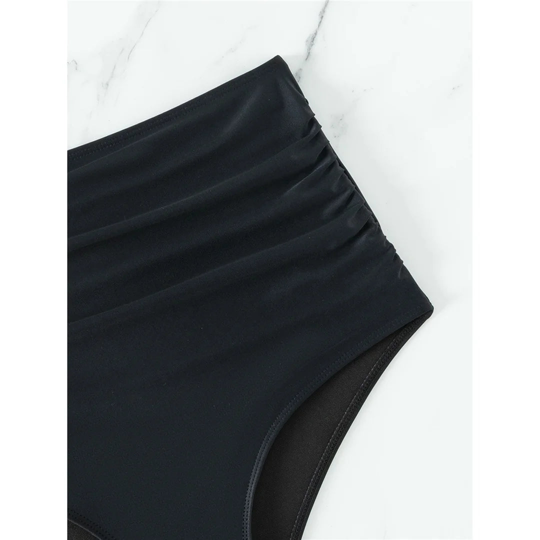 Scrunch Bikini Bottom | High Waist Brazilian Thong Style